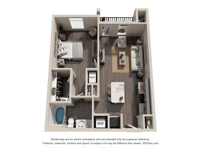 The Burlap (A2) 308 floor plan